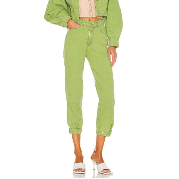 tach clothing Pants & Jumpsuits Tach Clothing Lubina Jean In Green